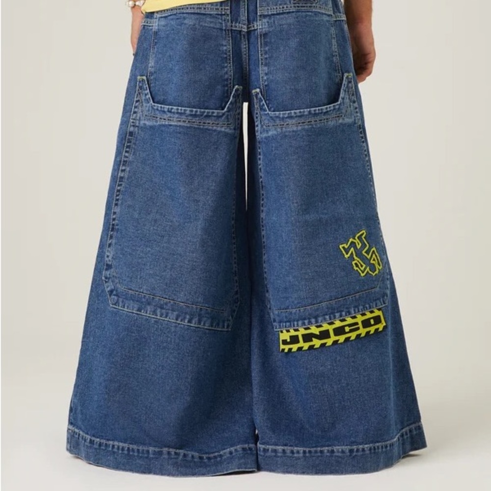 Brand New JNCO Crime Scene Medium Wash Wide Leg Men’s Jeans